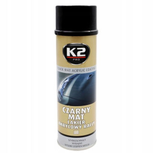 Lakier Akrylowy Czarny Mat K2 500ml L341