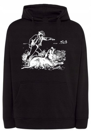 Bluza MYŚLIWSKI nadruk PIES POLOWANIE r.M