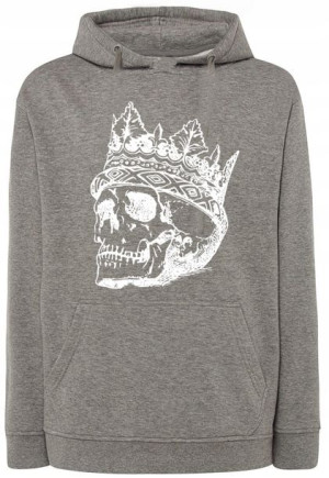 Bluza nadruk Czaszka Skull Król King r.3XL