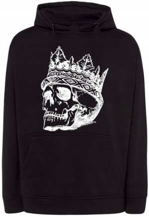 Bluza nadruk Czaszka Skull Król King r.XS