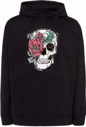 Bluza nadruk Czaszka z Kwiatami r.L