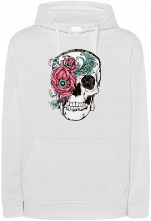 Bluza nadruk Czaszka z Kwiatami r.XS