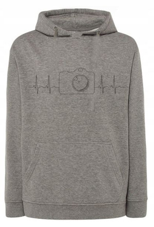 Bluza nadruk Ekg MIŁOŚĆ APARAT FOTOGRAFIA r.5XL