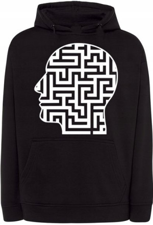 Bluza nadruk Głowa Labirynt r.L