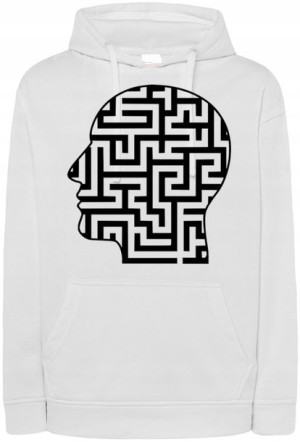 Bluza nadruk Głowa Labirynt r.XL