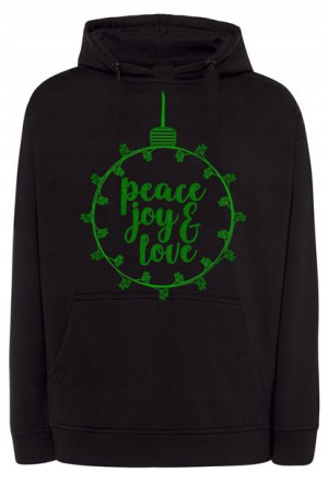 Bluza ŚWIĄTECZNY nadruk Bombka JOY LOVE r.4XL