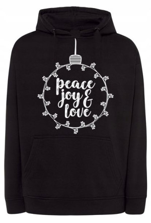 Bluza ŚWIĄTECZNY nadruk Bombka JOY LOVE r.XS