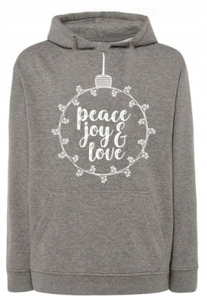 Bluza ŚWIĄTECZNY nadruk Bombka JOY LOVE r.XXL