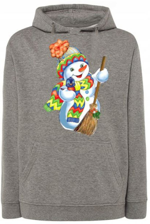 Bluza Święta męska nadruk Bałwan r.3XL