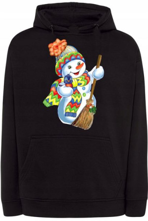 Bluza Święta męska nadruk Bałwan r.S