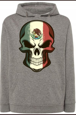 Bluza z Kapturem Modna CzaszkaMeksykańska r.4XL