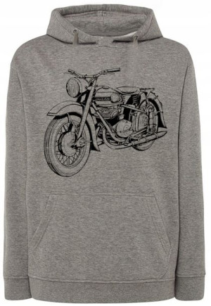 Bluza z kapturem nadruk Motocykl Motor r.M