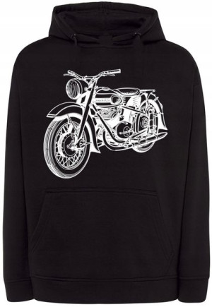 Bluza z kapturem nadruk Motocykl Motor r.XS