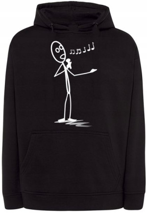 Bluza zabawny nadruk Śpiewak Śpiew r.5XL