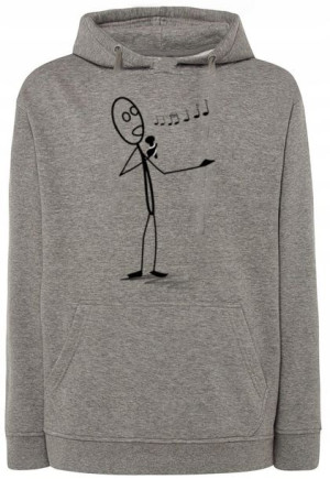 Bluza zabawny nadruk Śpiewak Śpiew r.XL