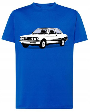 BMW 320 T-shirt Męski Retro Logo Modny Rozm.5XL