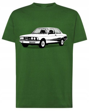 BMW 320 T-shirt Męski Retro Logo Modny Rozm.XXL