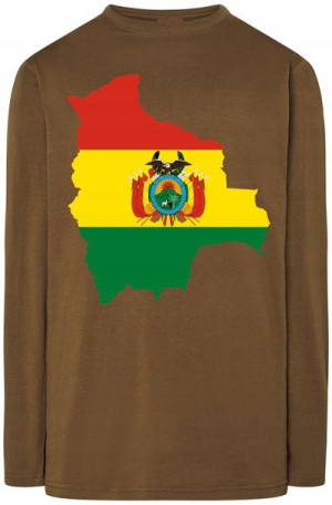 Boliwia Bluza Męska Longsleeve Nadruk Rozm.XL