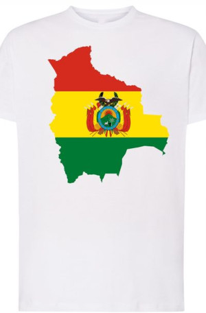 Boliwia Męski Modny T-Shirt Nadruk Rozm.4XL
