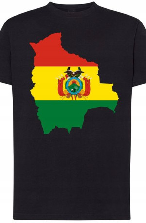 Boliwia Męski Modny T-shirt Nadruk Rozm.4XL