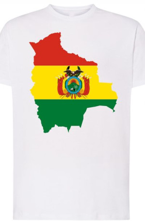 Boliwia Męski Modny T-shirt Nadruk Rozm.L