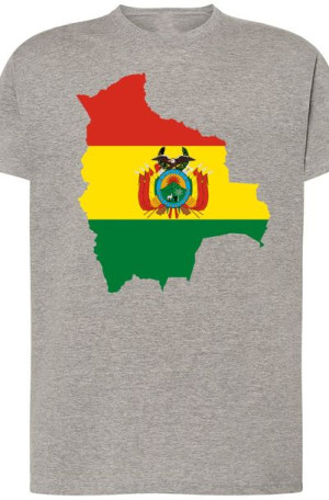 Boliwia Męski Modny T-Shirt Nadruk Rozm.S