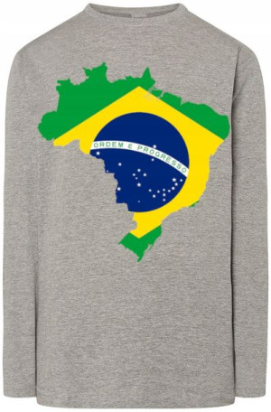 Brazylia Flaga Męski Modny Longsleeve Rozm.XXL