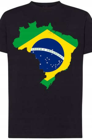 Brazylia Męski Modny T-ShirtLogo Nadruk Rozm.S