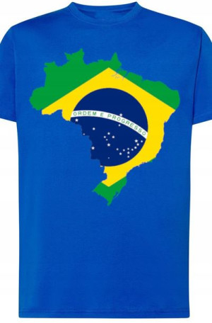 Brazylia Męski Modny T-ShirtLogo Nadruk Rozm.XXL