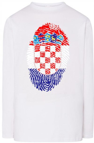 Chorwacja Flaga Odcisk Bluza Longsleeve Rozm.XXL