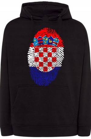 Chorwacja Nadruk Flaga Odcisk Bluza r.XL