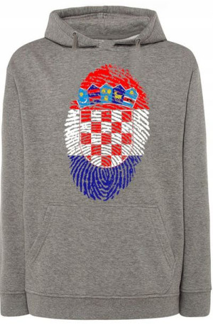 Chorwacja Nadruk Flaga Odcisk Bluza r.XL