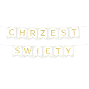 Baner Girlanda Chrzest Święty 160cm