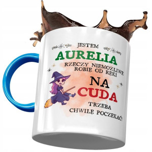 Kubek Błękitny Dla Aurelii Przyjaciółki Na Prezent