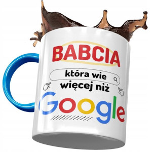 Kubek Błękitny Dla Babci Babuni na Dzień Babci