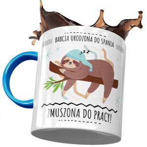 Kubek Błękitny Dla Babci Babuni na Dzień Babci
