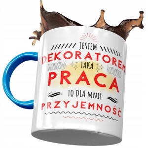 Kubek Błękitny Dla Dekoratora Taka Praca Prezent