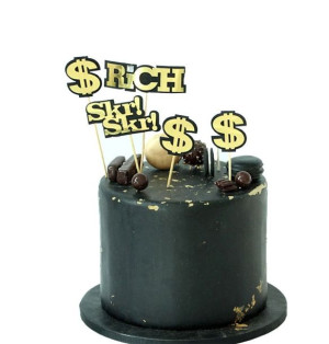 Dekoracja Topper Rich Skr Skr 5szt