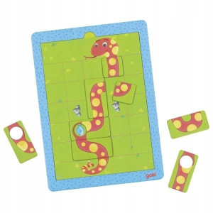 Układanka magnetyczna puzzle Głodny wąż