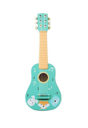 Drewniana Gitara Dla Dzieci Leśne Zwierzątka