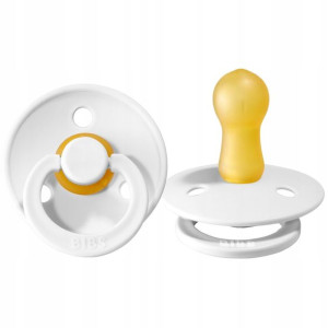 Bibs Smoczek Uspokajający Hevea 6 M+ White