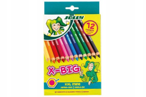Zestaw Grubych Kredek Kredki Jolly X-big 12 Szt.