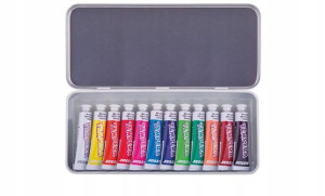 JOOLY Farby do malowania tempera 12 etui metalowe
