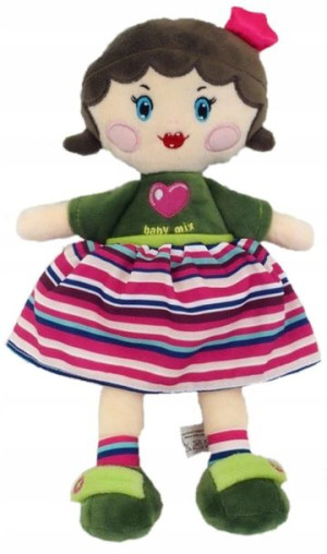 Lalka Szmacianka Baby Mix Edukacyjna Przytulanka
