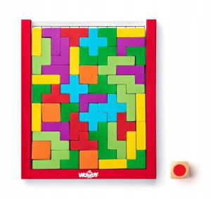 Woody Drewniana Gra Logiczna Tetris Układanka