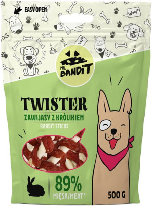 Mr. Bandit Twister Rabbit Sticks 500g