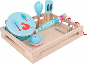Adamtoys Drewniany Zestaw Muzyczny Z Wiewiórką