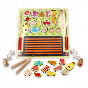 Drewniany Zestaw Grill Puzzle 3d Żywność