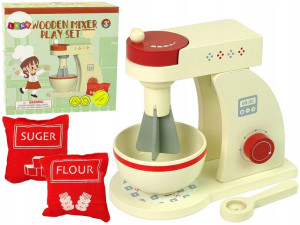 Drewniany Robot Kuchenny Mikser Z Akcesoriami