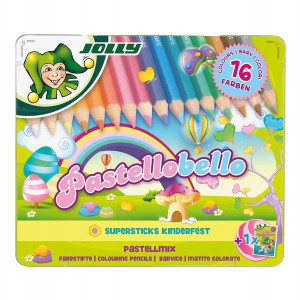 Zestaw Kredki Jolly Pastellobello 16 Kolorów